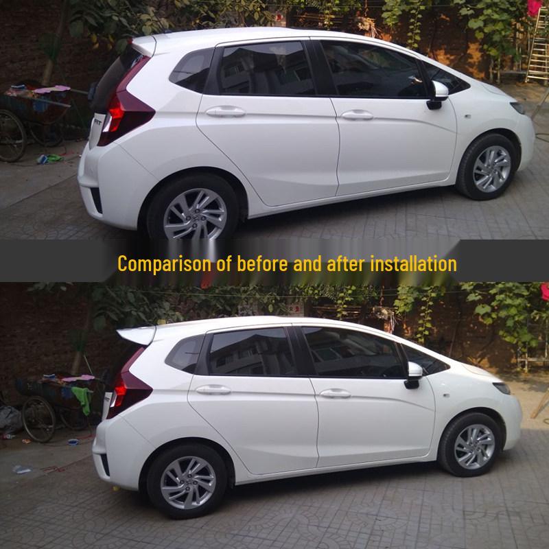 Задний спойлер на крышу Honda FIT, без сверления, 2014-2020, с подсветкой G