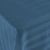 Cotton fitted sheet striped bamboo fiber 220x260 cornflower blue