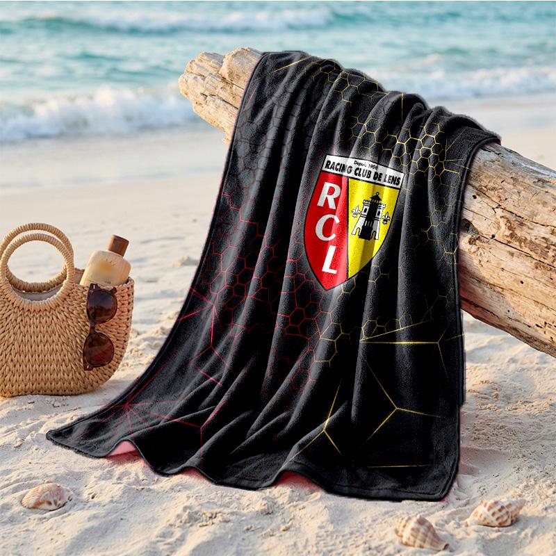 Пляжное полотенце из микрофибры с принтом Lens FC, быстросохнущее, впитывающее, большого размера, для пляжа, плавания, путешествий
