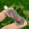 925 Sterling Silver Natural Rhodonite Engagement Handcrafted Anniversary Pendant