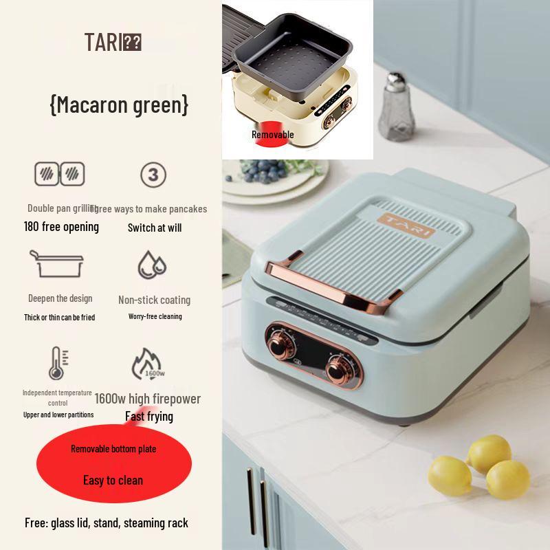 Двусторонняя электрическая блинница и крепейница с регулируемой плавающей конструкцией