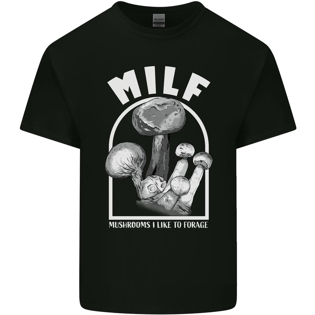 MILF Mushrooms I Like to Forage Unisexs Light Cotton TShirt