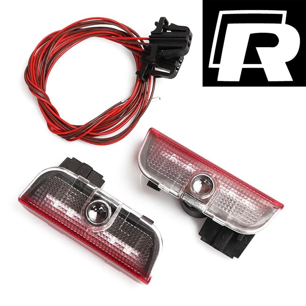 For VW Volkswagen Jetta MK5 Golf 2PCs LED Welcome Projector Light Door Lamp For VW Golf 5 6 7 7N Touran CC Passat Magotan B6 B7