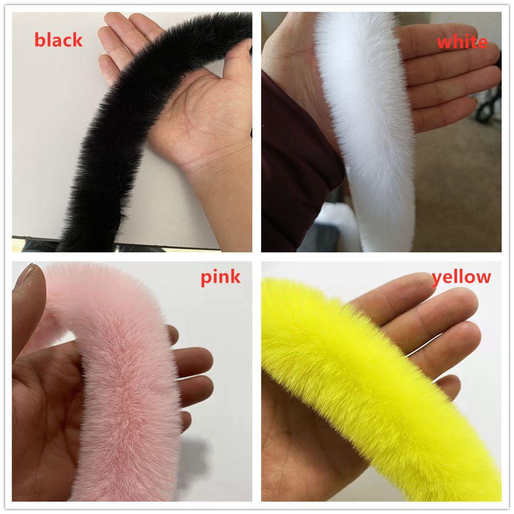 DIY Craft Furry Fluffy Trimming Ribbon Faux Rabbit Fur Furry Ribbon Fur Tape 100cm