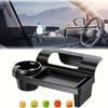 Versatile Car Organizer with Cup Holder Phone Slot Durable Plastic Fits Side Door or Window Ideal for Daily Use Accessories