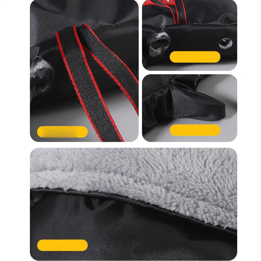Handlebar Gloves Warm Windproof Insulated Gloves Waterproof Scooter Mittens For Motorcycle Riding Mountain Biking Road Cycling