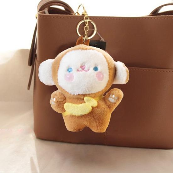 11cm Fashion Plush Toy Activity Gifts Monkey Keychain Cartoon Stuffed Doll Girls