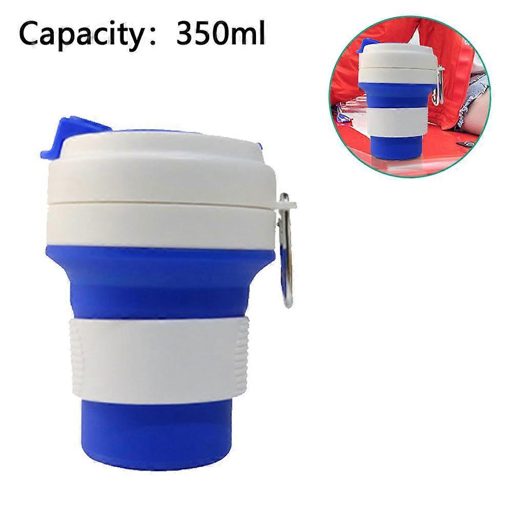Collapsible Silicone Cup, Portable High Temperature Water Cup Outdoor Travel Collapsible Cup Portable Folding Office Drinking Cup
