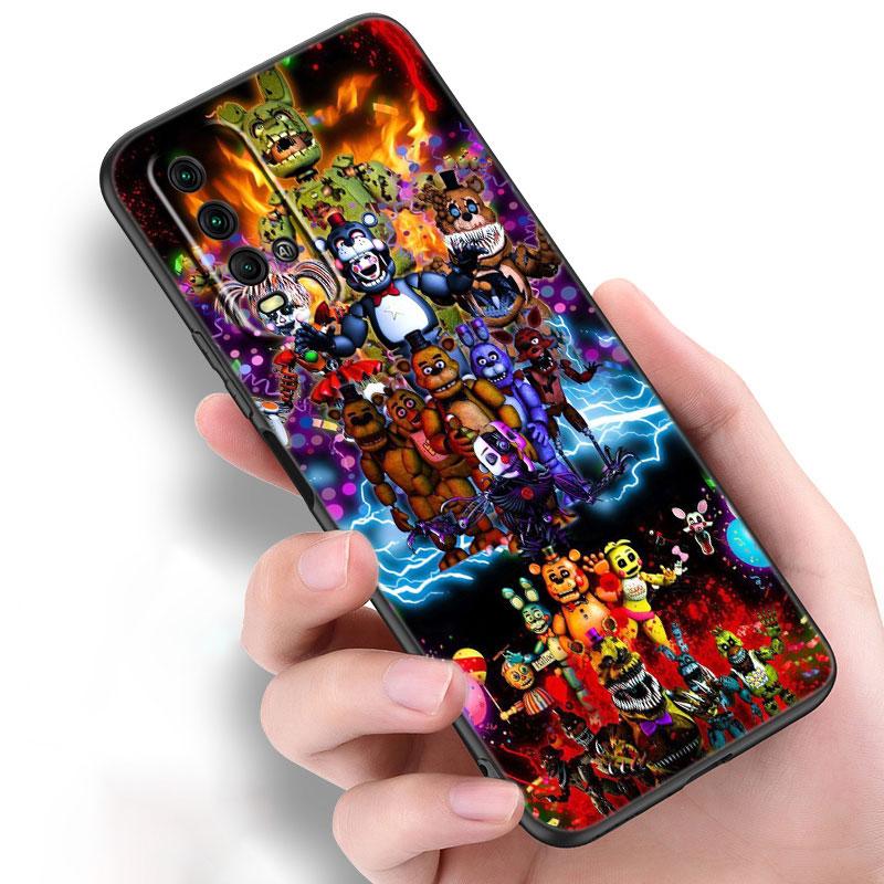 Чехол Fnaf Animatronics для телефона Xiaomi Redmi Note 10 9 Pro Max 10S 10T 9A 9C 9S 9T 8A 8T 8 7 Pro, мягкий черный чехол из ТПУ