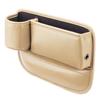 Car Seat Gap Storage Box with Cup Holder Large Capacity Wear Resistant Waterproof Center Console Car Interior Organizer