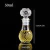 1 Pcs 50Ml Transparent Small Empty Spirit Whisky Wine Bottle Mini Glass Alcohol Liquor Bottles With Screw Cap Whiskey Decanter