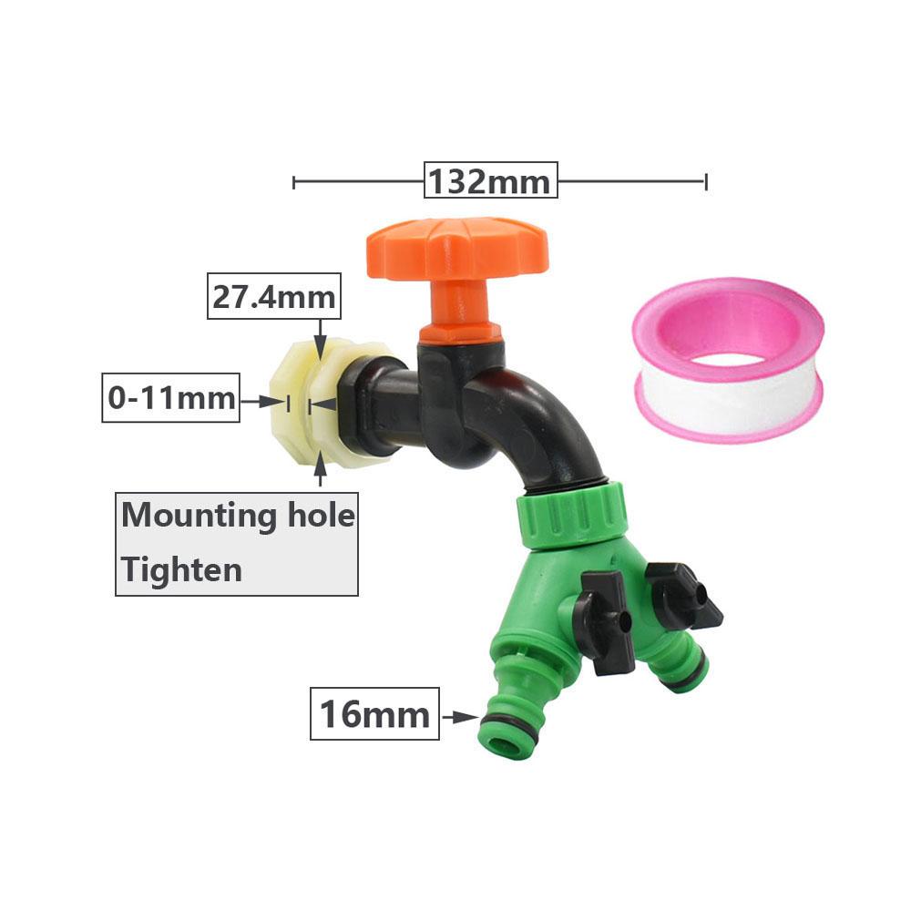 Адаптер для крана с резьбой 1/2 3/4 дюйма S60 IBC для резервуара с водой, аквариума, сменный дренажный фитинг, клапан для садового крана