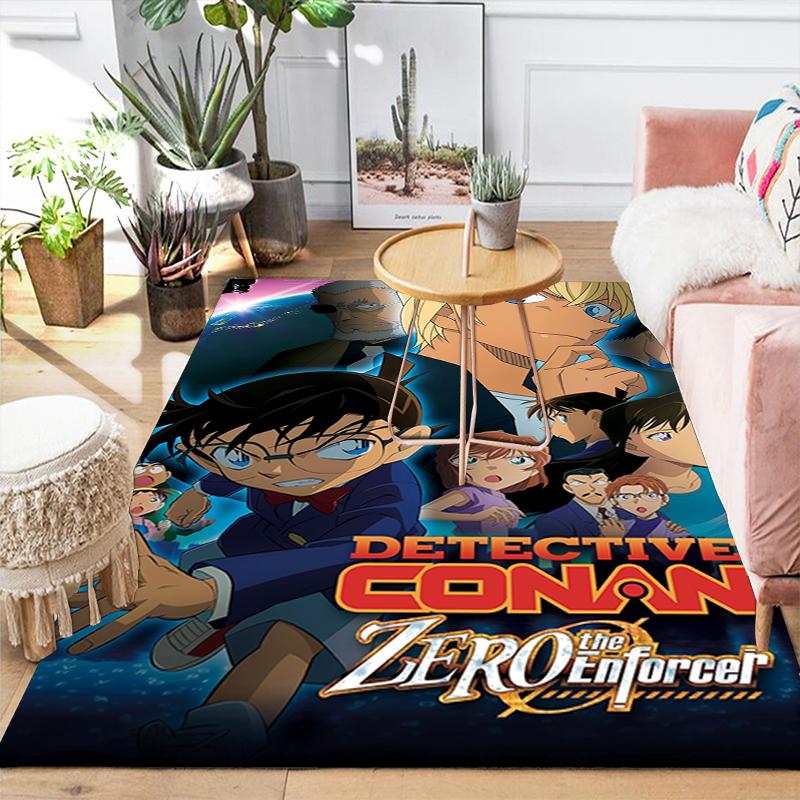1Pc Detective Conan Zero Enforcer Rug, Office Carpet Indoor Outdoor Doormat, Non-Slip, Comfortable, Living, Christmas Halloween,  Xmas Gift L1352