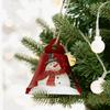 Подвеска в виде железных колокольчиков в виде Санты/Снеговика, украшение для рождественской елки ручной работы, расписанное вручную праздничное украшение
