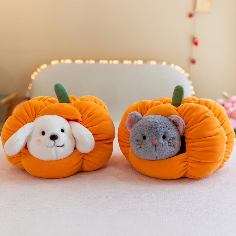 Новое милое тыквенное гнездо Креативное гнездо для кошек Собачье гнездо Будка Тыква Маленький домик Украшение Подарок на Китайский День святого Валентина