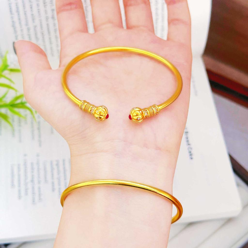 Pumpkin Opening Bracelet for Women, Niche, Light Luxury, High-end Feeling Bracelet