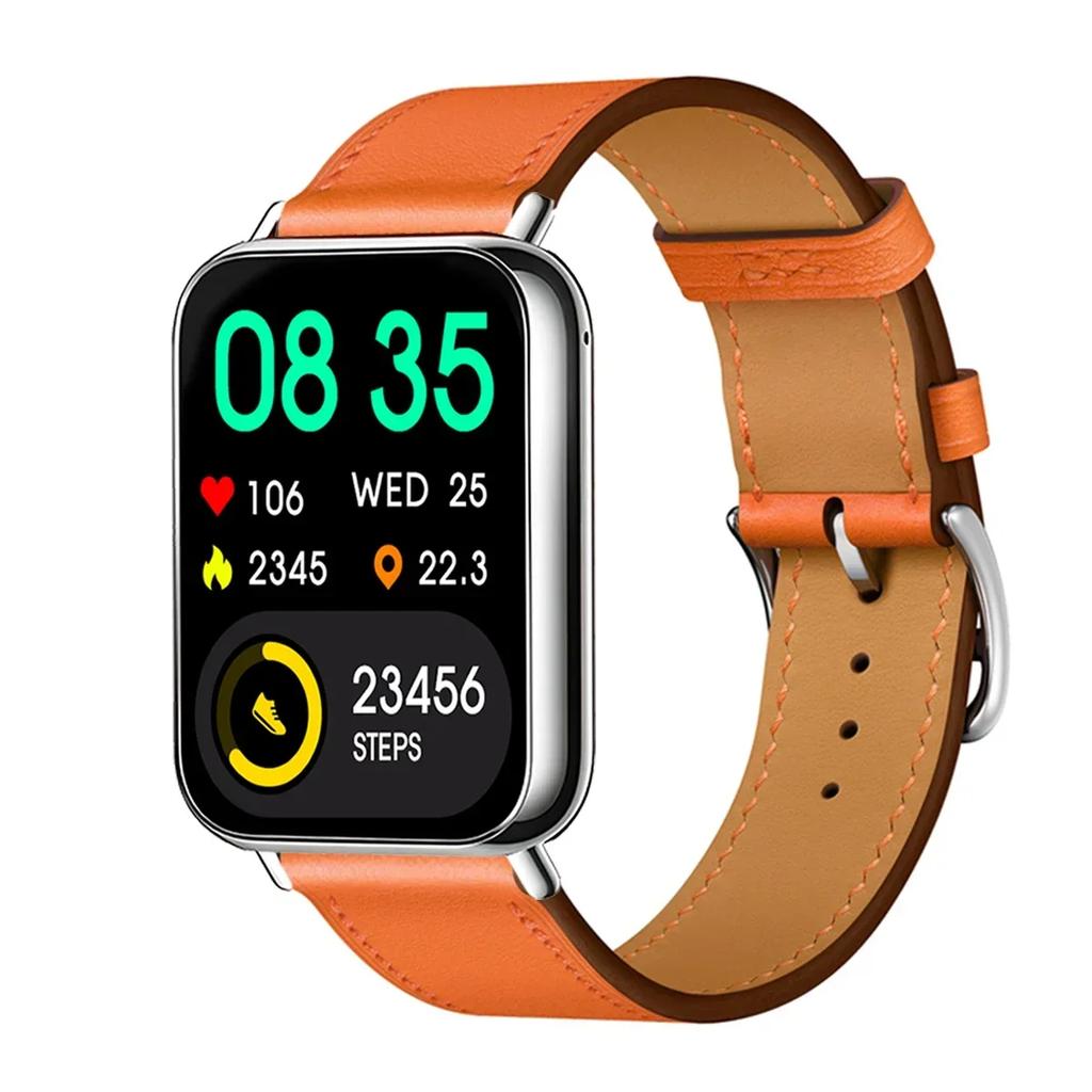 Кожаный ремешок-петля для Redmi Watch 5, ремешок для Watch 4, для Xiaomi Mi 9 pro, Active, браслет, аксессуары для Mi Band 8 pro, Correa