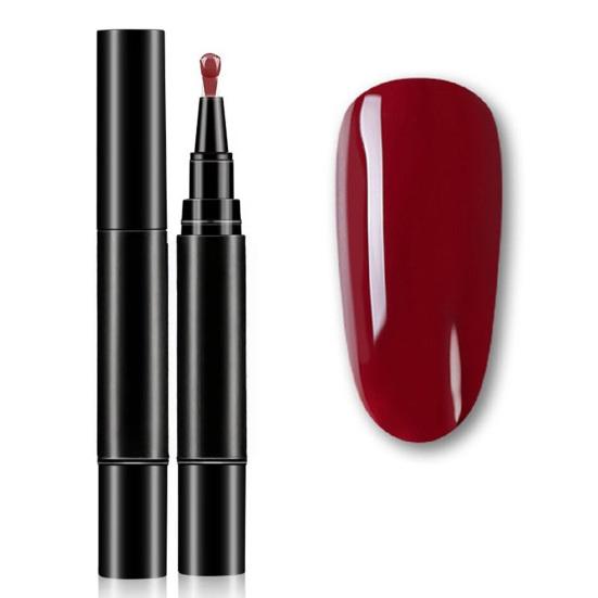 1/6Pcs Nail Polish Pen 3-in-1 Quick Dry Long Lasting High Gloss DIY Manicure Nail Art Natural Nude Women Girls Fingernail Toenail Gel Polish Pen