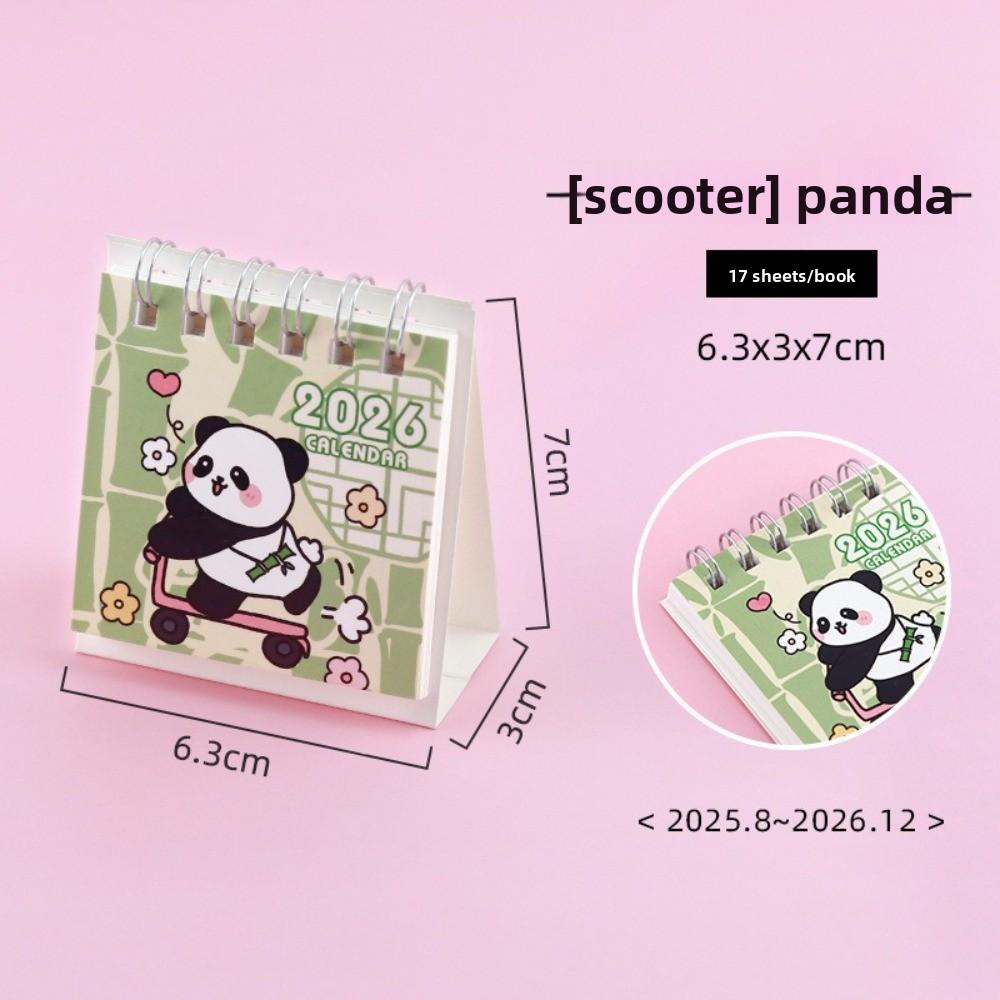 Small 2026 Desk Calendar Standing Flip Coil Calendar New Schedule Planner Gifts