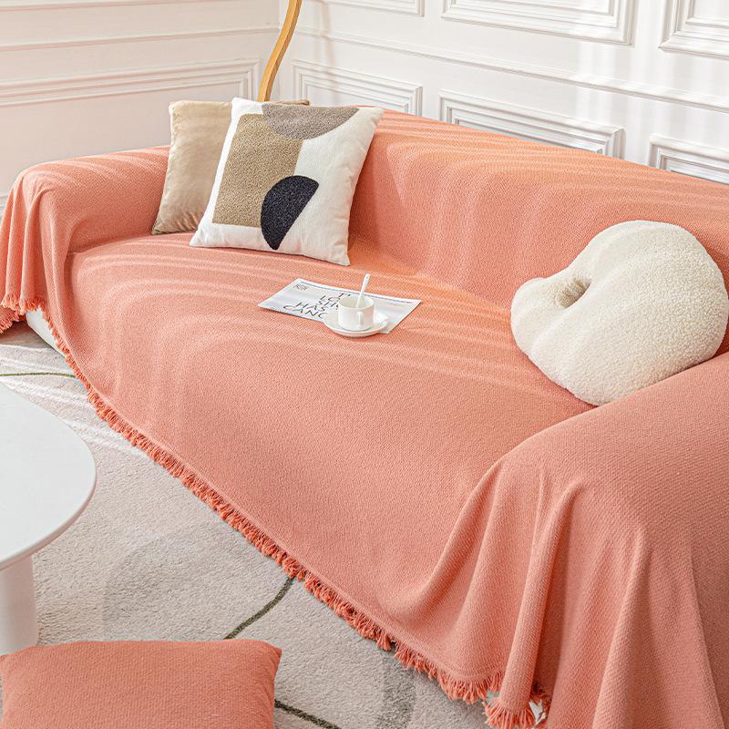Плюшевый водонепроницаемый чехол для дивана Тедди, универсальный нескользящий чехол для дивана на четыре сезона, ткань с защитой от царапин, пылезащитный чехол
