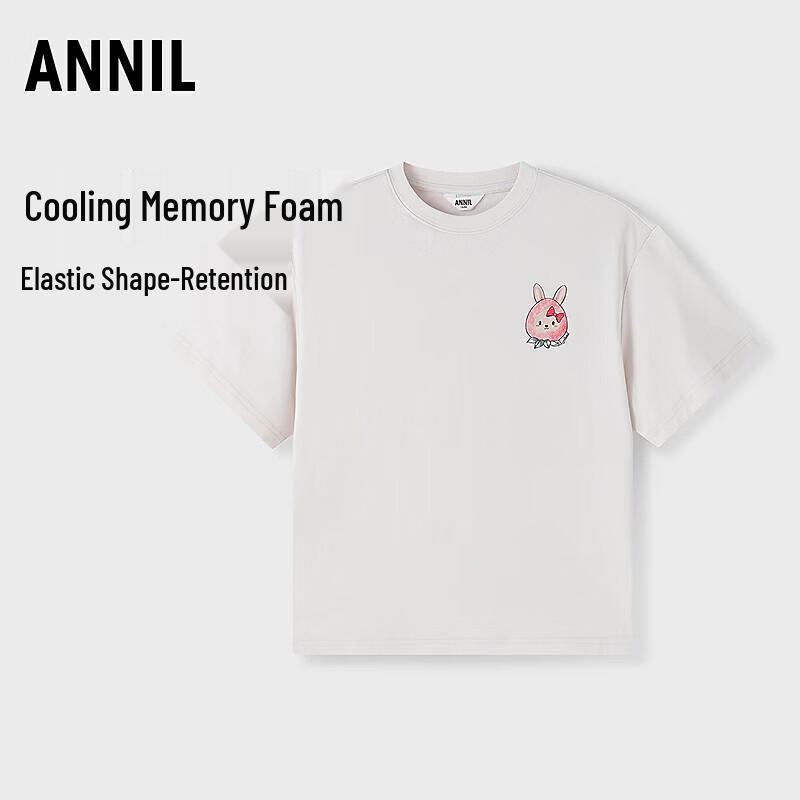 Annil Girls' Round Neck Short Sleeve T-Shirt