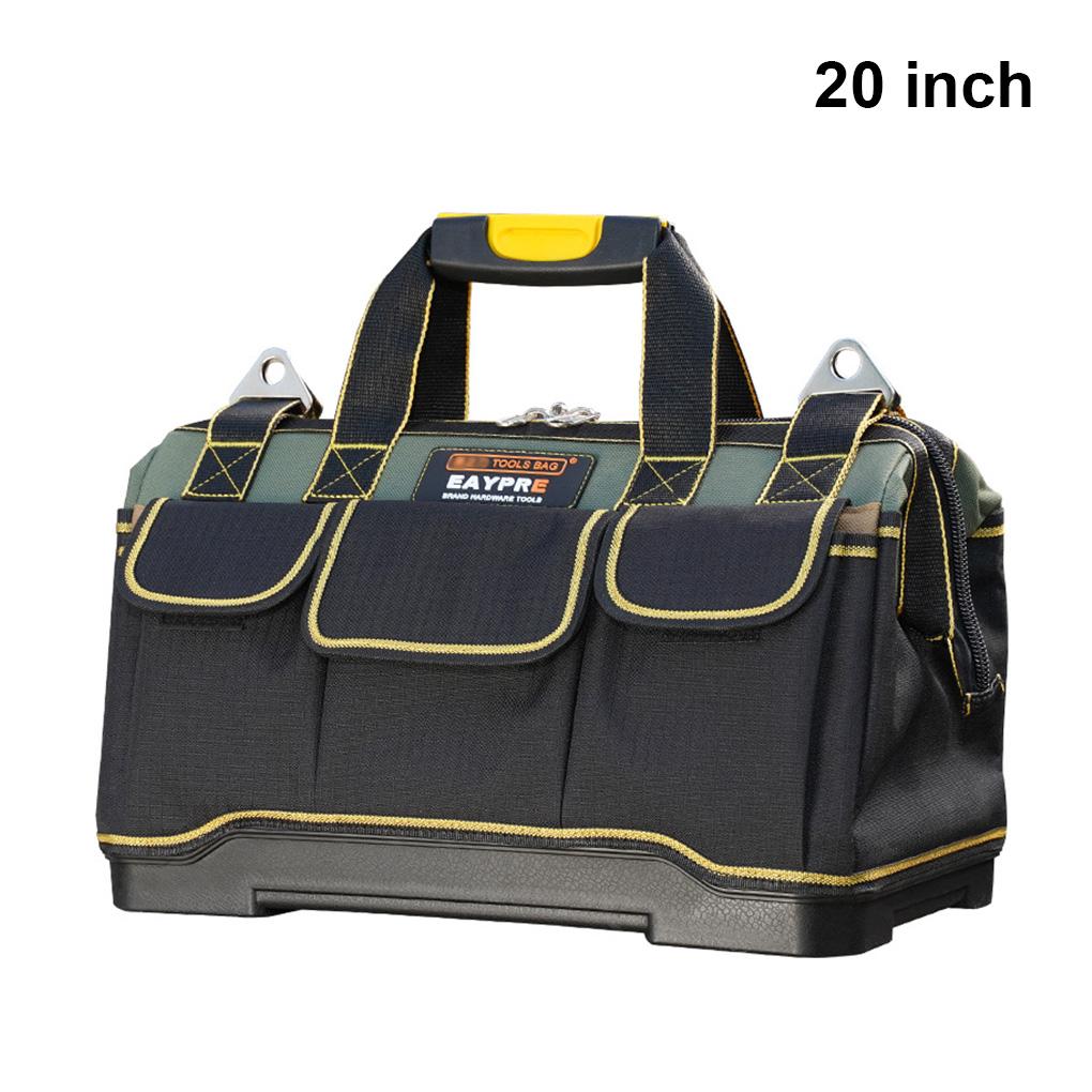 Сумка для инструментов, большая вместимость, чехол для хранения, ткань Оксфорд 1680D, дорожный набор инструментов, отвертка, рулетка, органайзер, упаковка 20 дюймов