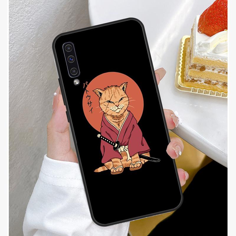 Чехол для телефона в японском стиле Ukiyo-e Cat Art для Samsung Galaxy A50 A70 A02S A20S A21S A52S A12 A32 A52 A72 A51 A71