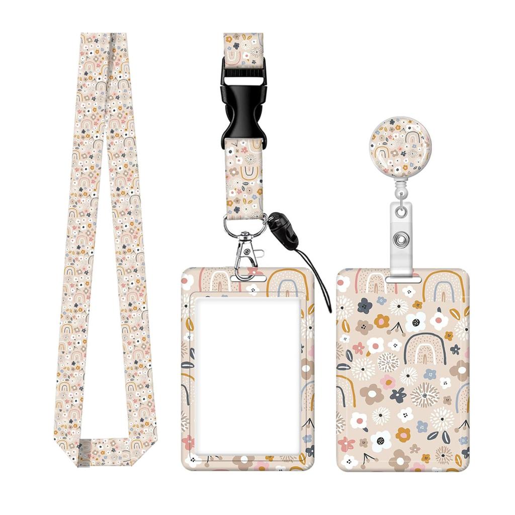 Держатель для удостоверения личности Yousheng с ремешком для учителя, вертикальным ремешком для бейджа и брелком для медсестер, учителей, сотрудников службы безопасности