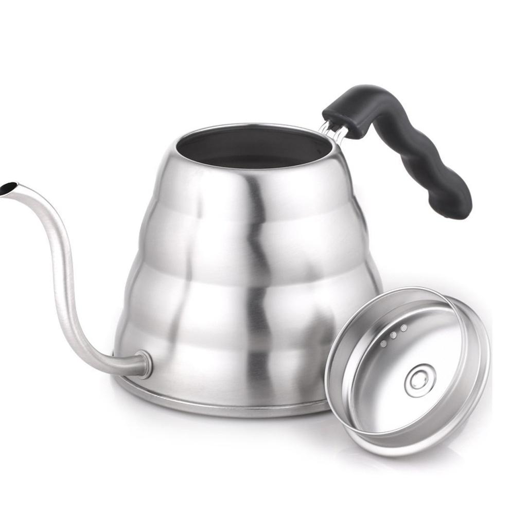 Hario V60 Drip Kettle Hairline Silver Practical 800ml GasIH Compatible Made In Japan VKB-120HSV
