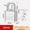 Waterproof Stainless Steel Padlock Small Lock Head Anti-theft Lock Household Lock  Door Lock