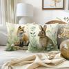 Декоративные наволочки с принтами дикой природы: Дизайн Лиса, Медведь, Олень и Кролик Чехол на подушку для дивана украшение для дома и комнаты