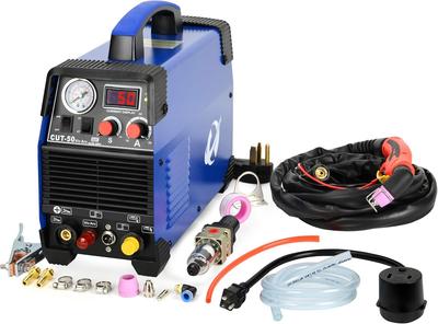 Hiweld CUT-50 (S7) Плазморез 50А с пилотной дугой, двойное напряжение 110/220 В, 2T/4T, встроенный регулятор