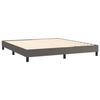 Maison Exclusive - Sommier à lattes de lit avec matelas Gris 180x200 cm Similicuir
