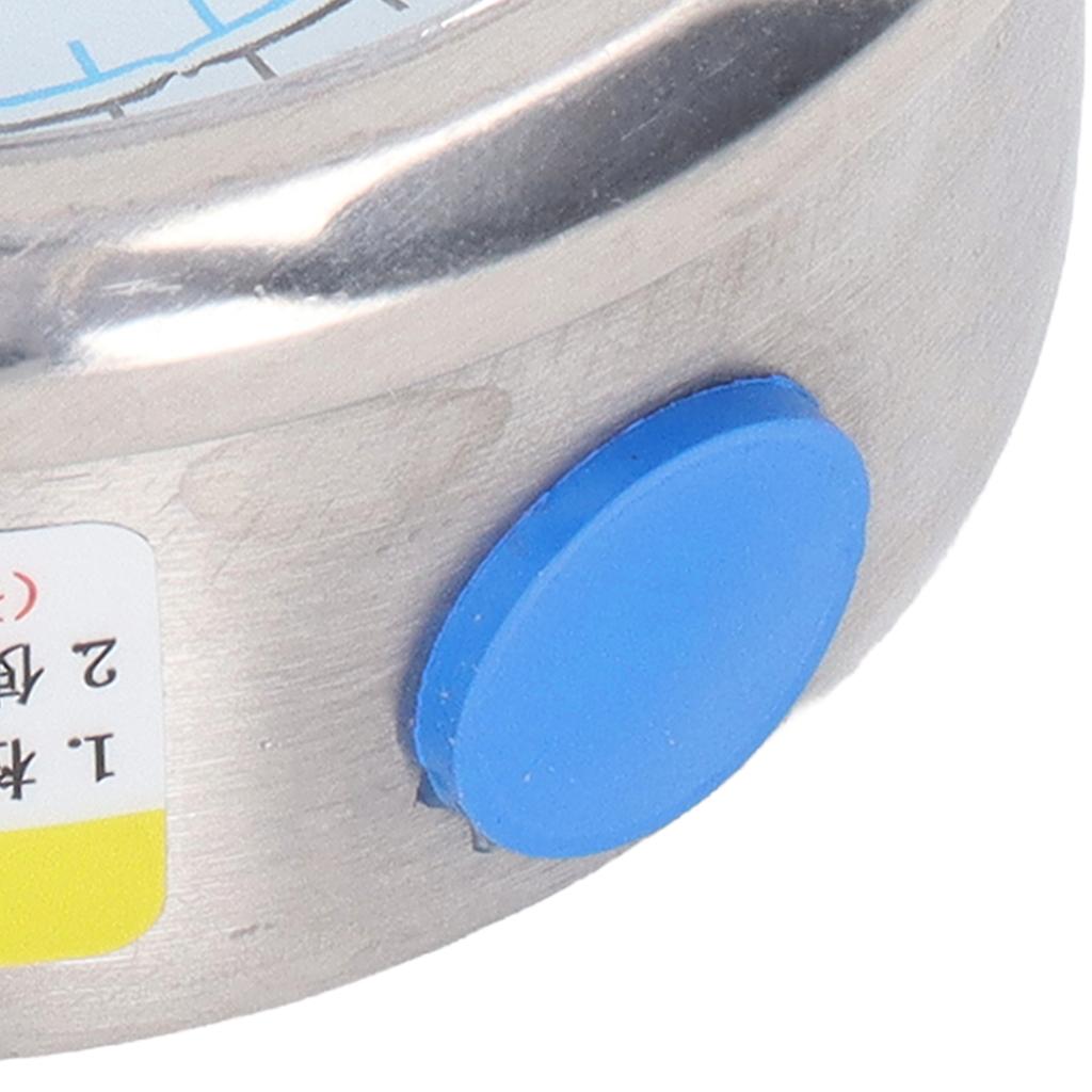 Vacuum Pressure Gauge YN-60 Dual Scale Pressure Gauge Meter 1/4in NPT Dual Scale Stainless Steel Test Meter for Water Oil