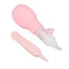 Infant Nasal Aspirator Nose Cleansing Soft Silicone Tip Manual Baby Nose Sucker with Tweezers