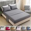 2 People Luxury Double Mattress Protector Soft Comfortable Breathable Solid Color Fitted Bedding Cover No Pillowcases Included