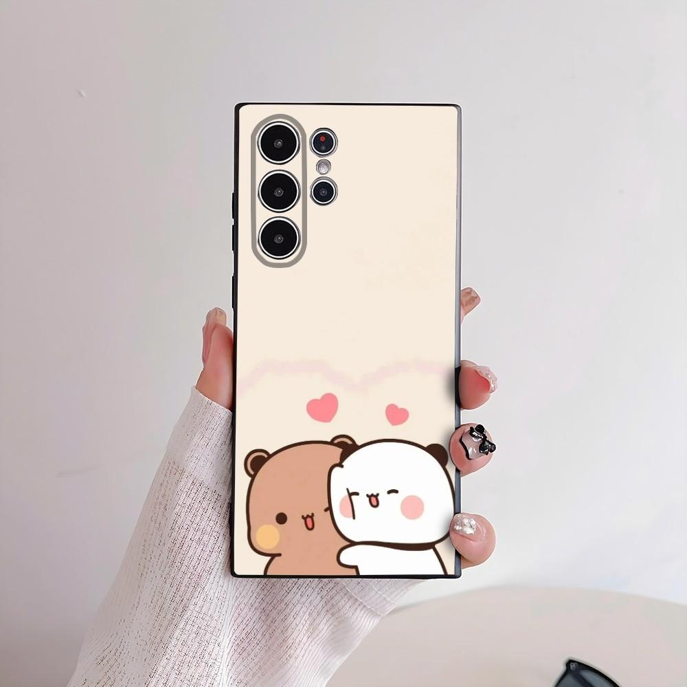 Милый Чехол Для Телефона Bubu Dudu Для Samsung Galaxy S25 S24 S22 S23 Ultra S21 S20 Plus 5G Матовый Нескользящий Полностью Закрывающий Мягкий Чехол