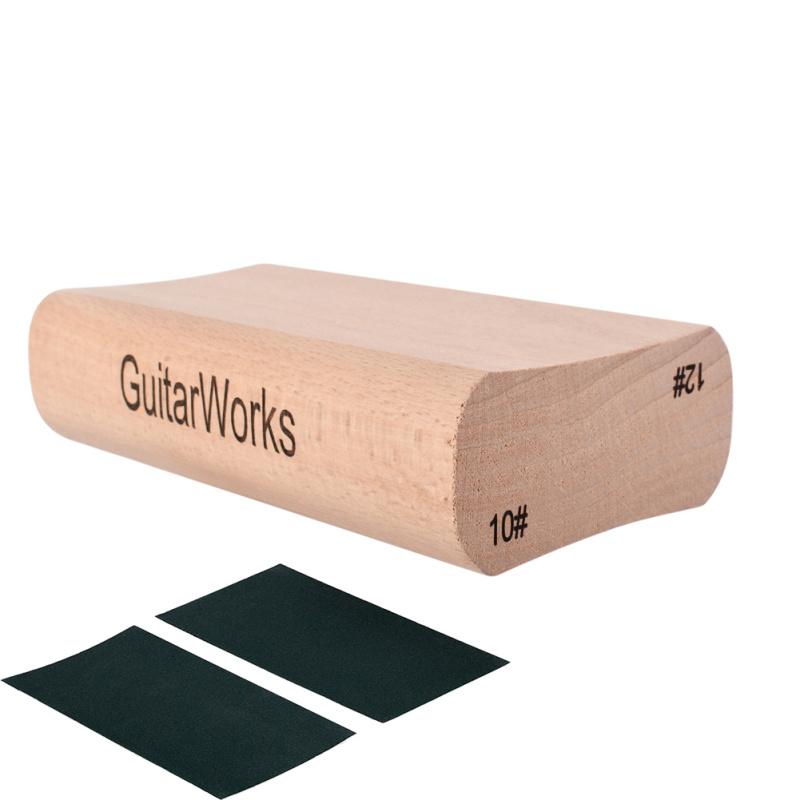 Шлифовальный блок двойного назначения для выравнивания ладов радиуса, инструмент для гитарного грифа, выравнивание ладов