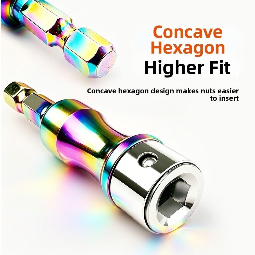 Hex Shank Impact Socket 8mm Socket Bits Socket Adapter for Power Drill Screwdriver Hardware Tools