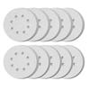 Atutomo 125mm White Sanding Discs with Velcro of Each and Sanding Discs for Electric Ideal for Metal DIY and Car Sandpaper, 100-Piece Set, Round,