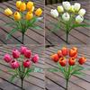 Floral Arrangement Simulation Flowers 9 Heads Flower Bouquet Fake Flower  Home Decoration