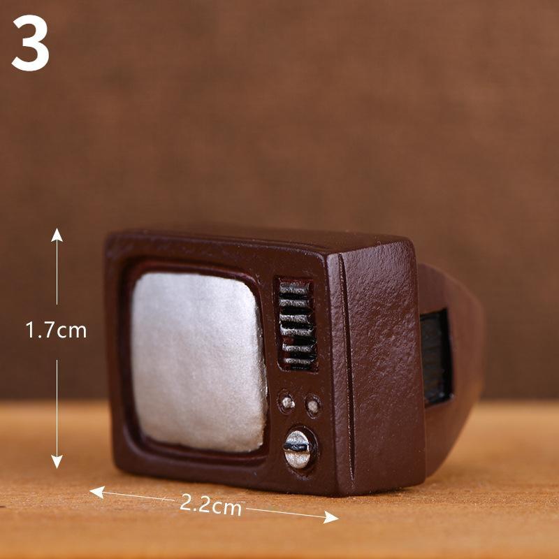 3 шт. ретро ностальгическая камера диктофон мини смоляное украшение украшение для дома гостиная фото реквизит украшение