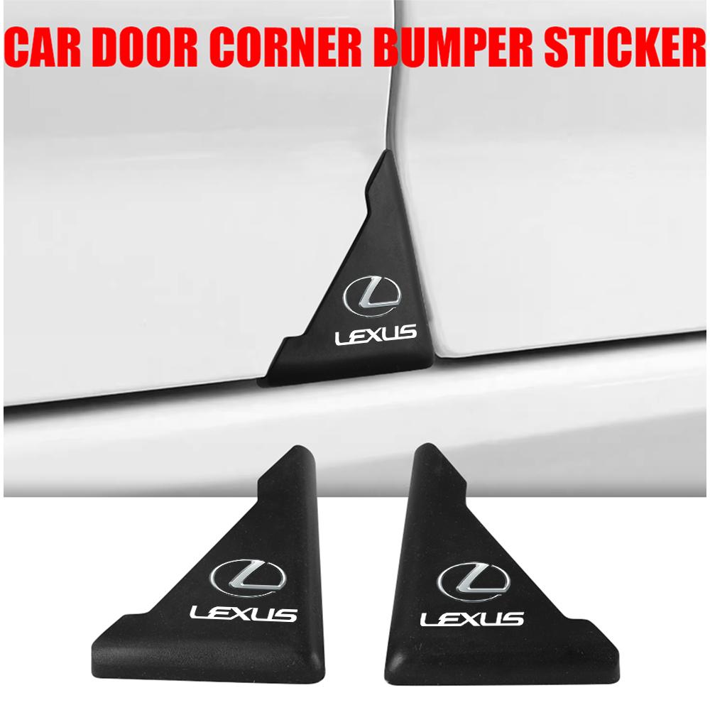 DMTZ1 2/4Pcs Car Door Silicone Anti-collision Corner Protectors Stickers Accessories For Lexus LS IS350 ES300 GS350 CT200h GX460 LX570