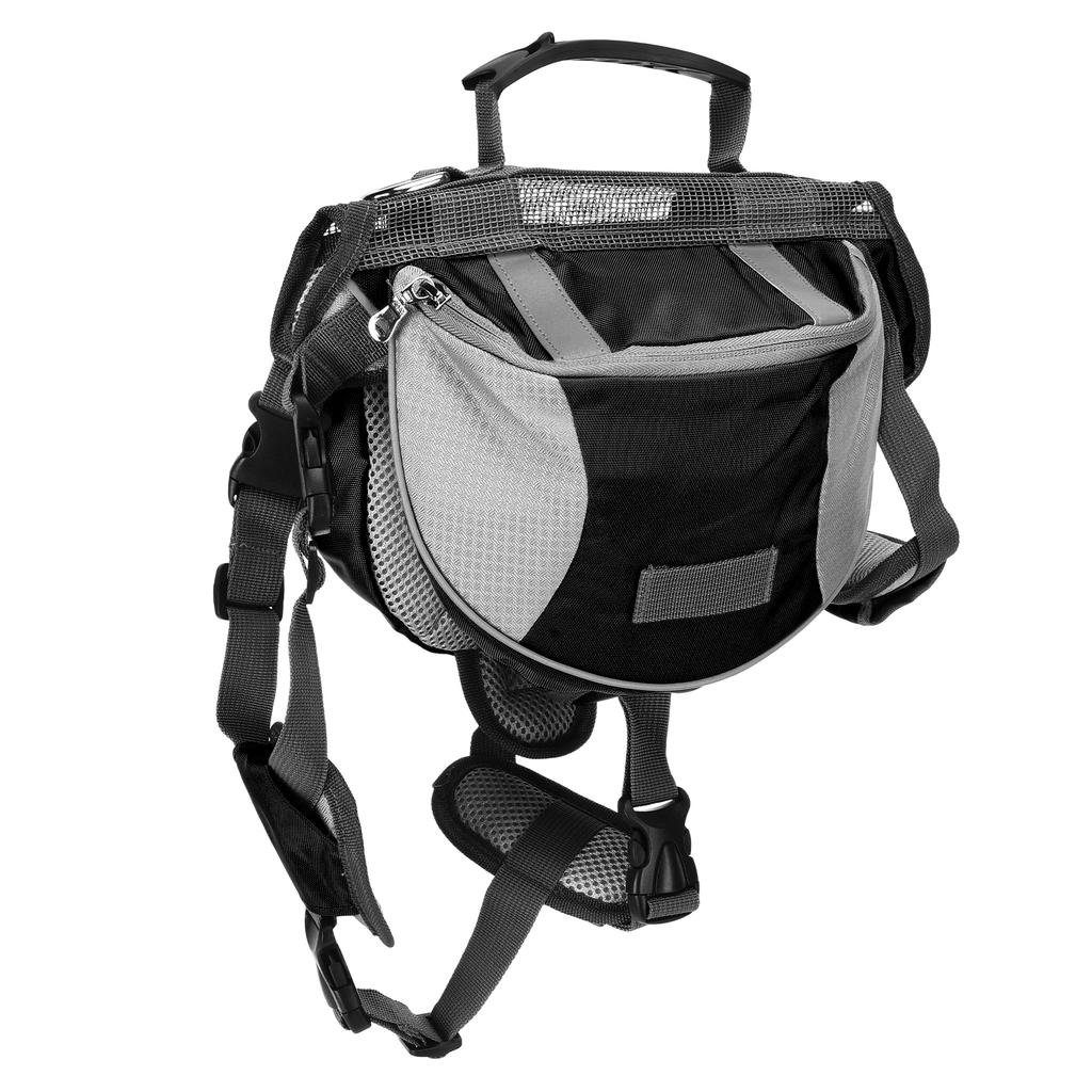 Dog Saddle Bag Adjustable Hound Travel Dog Backpack with Side Pockets for Small Medium Large