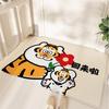 Коврик для входной двери, устойчивый к пятнам Keny Velvet Cartoon Home, противоскользящий ковер для входной двери