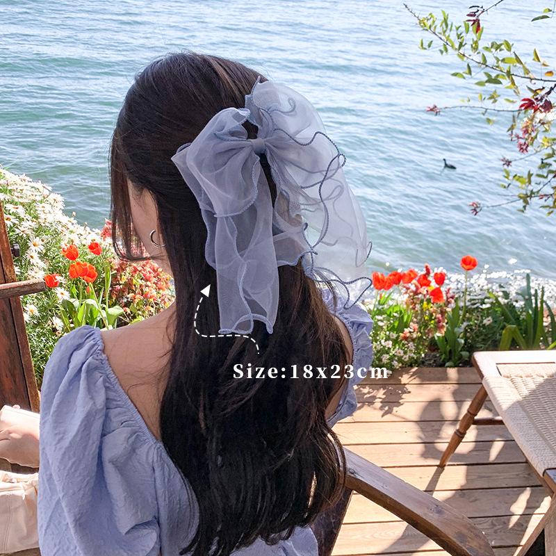 Белая фея принцесса заколка бант: Головной убор из лент в лесном стиле