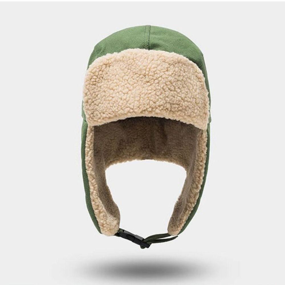 Thickened OutdoorsThick Balaclava Ear Protection Warm Snow Cap Winter Bomber Hats for Men Women
