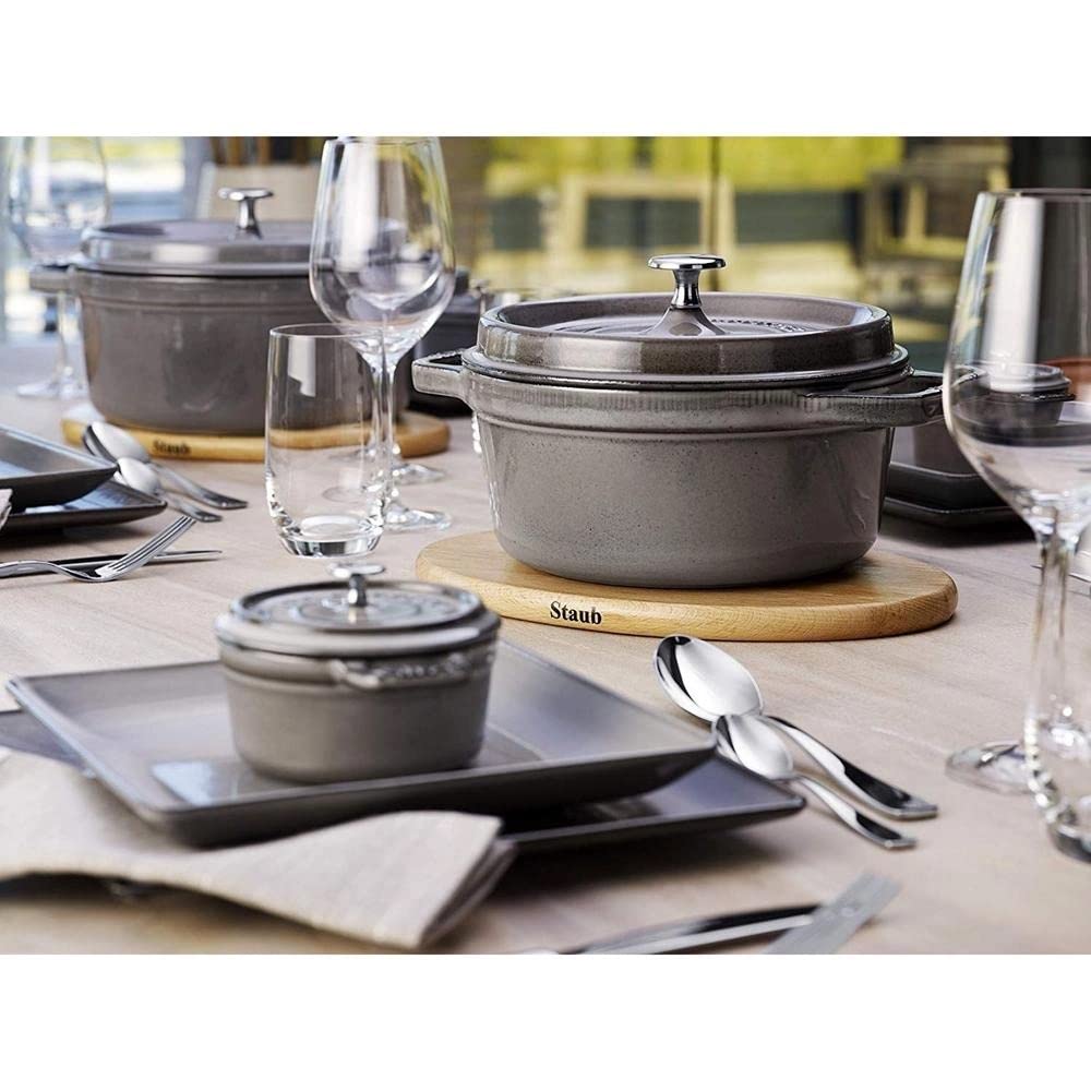 Подставка под овальную подставку staub Trivet Oval 29 x Подставка под японскую подставку "Магнитная 20 см" [Авторизованный продукт] 40509-375