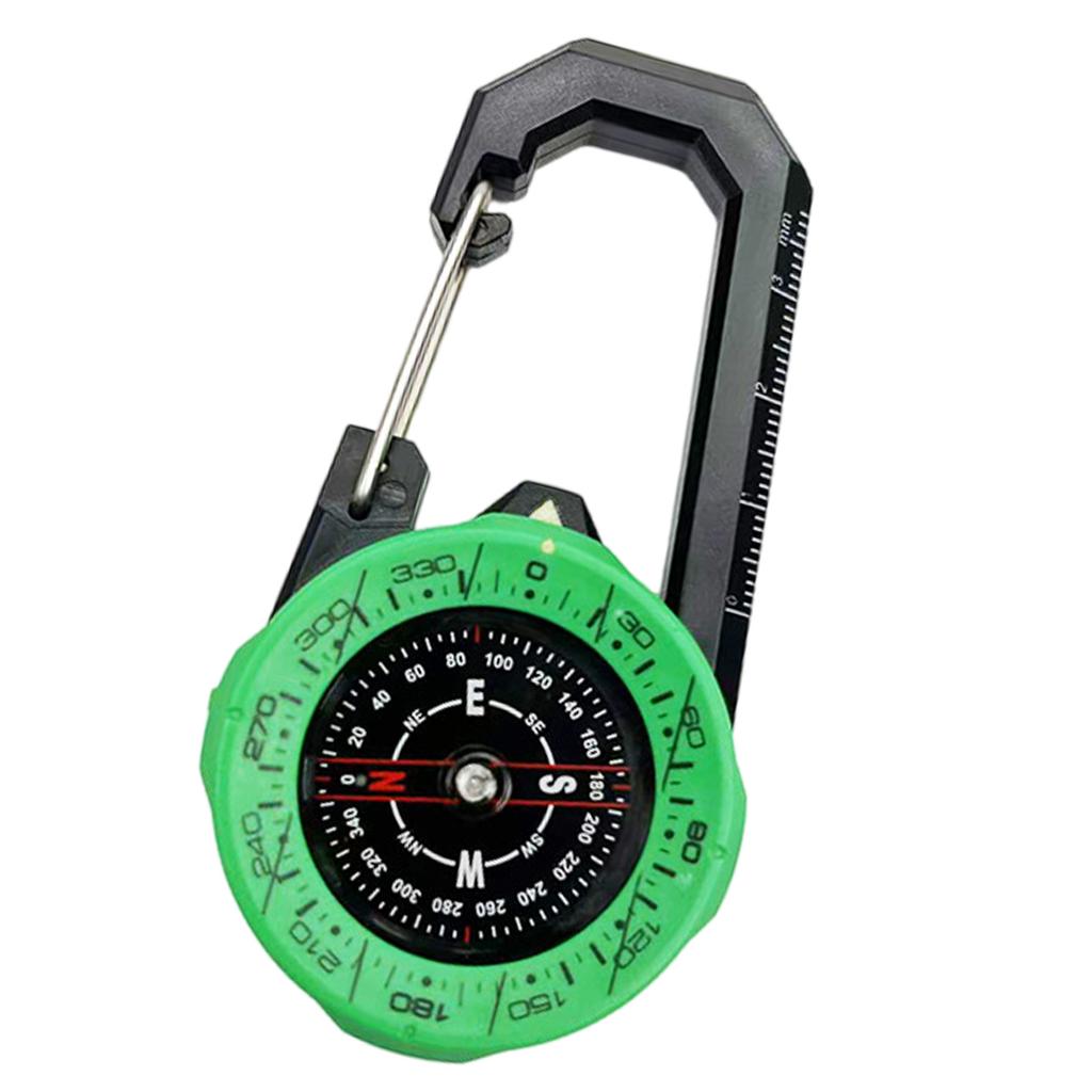 Водонепроницаемый карабин-компас, портативный, для активного отдыха, направляющий, маленький карманный компас, аксессуар для пешего туризма