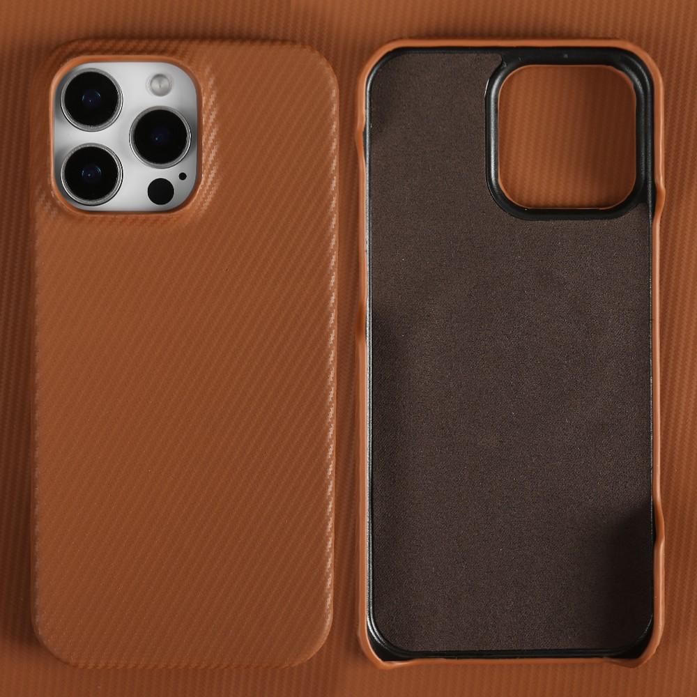 Luxury Genuine Leather Case For iphone 16 Pro Max 15Pro 14ProMax 13 12 11 Cases Carbon Fiber Pattern Phone Cover Phone Shell